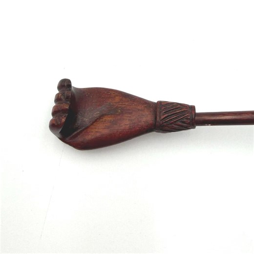 Hand Carved Wood Back Scratcher Hand Shape 18 Inch