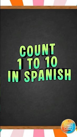 Spanish Numbers 1 to 10 | Spanish for Beginners #shorts #spanish #beginners