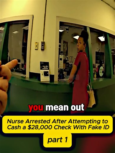 Nurse Arrested After Attempting to Cash a $28,000 Check With Fake ID #cops #police #bodycam #news #copsoftiktok #bodycamcops #policeofficers