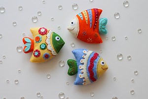 Felt Fishes Sewing Pattern, Felt Pattern PDF SVG, Baby Mobile Pattern, Felt Ornaments, Under the Sea Pdf, Ocean Pattern, Christmas Ornaments - Etsy