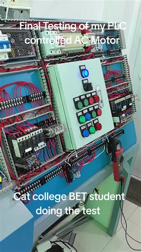 Final Testing of PLC Controlled AC Motor