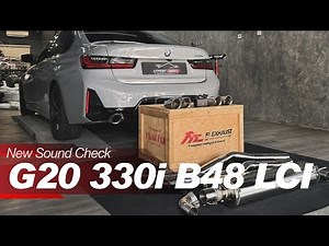 BMW G20 330i B48 LCI Sound Test w/ Valvetronic Fi EXHAUST Catback X Utmost Downforce Garage