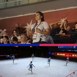 The Coach 🎥 The Routine The passion will never leave the iconic Linoy Ashram! #Rhythmic | #Gymnastics | European Gymnastics