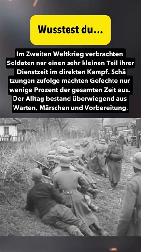 Wie viel Zeit Soldaten wirklich kämpften | WW2 Statistik