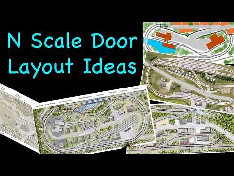 N Scale Layout on a Door Ideas