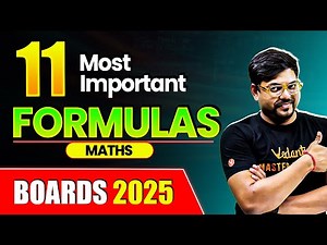 11 Most Important FORMULAS for Class 12th Maths💯 | CBSE Board Exam 2025 | Harsh Sir
