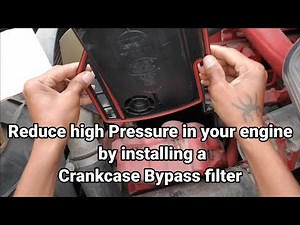 Installing this will make your engine last longer, crankcase bypass filter.