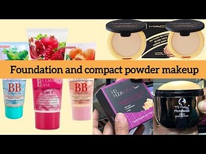 Bb cream makeup base foundation | hd Huda beauty compact powder dry skin base @Mahrozmakeup ￼￼￼