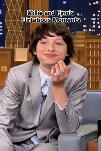 Millie and Finn’s flirtatious moments #funnyvideos #strangerthing #funny #fyp #millebobbybrown
