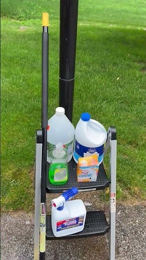 Basketball Backboard Cleaning: A home grown cleaning technique for a dirty basketball backboard.