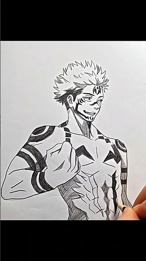 Different anime characters speed drawing #anime #animeart #animedrawing #drawing #shorts