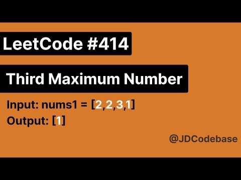LeetCode 414: Third Maximum Number | Optimal O(n) Approach Explained 🔥