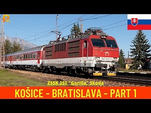 Cab Ride Košice - Poprad Tatry (Košice - Bratislava 1/3, Slovak Republic) train driver's view 4K