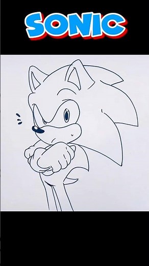 How to Draw SONIC THE HEDGEHOG #sonicthehedgehog #drawingvideo #drawing