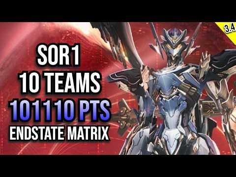 ALL ROTATION INCLUDED! 10 S0R1 Teams Endstate Matrix 101K Points Full Reward Clear | Wuthering Waves