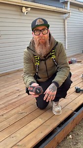 The old baby powder in the chalk line • I have a dedicated @crescent_tool chalk line just for this, I’ll use it on fences and deck boards just for this reason • And yes it’s cold enough to wear my @truewerk woobie hoodie and T3 pants . . . #tools #construction #crescenttools | Kruger Construction