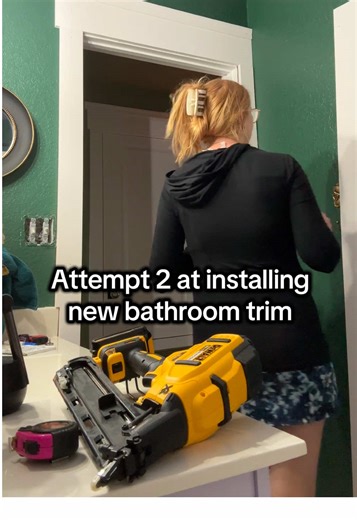 This trim update may have been small, but it was anything but simple. Recutting and reinstalling meant using five different saws to make everything work in a tight space. It’s a good reminder that scale doesn’t determine complexity. A few lessons learned, a couple tools added to the collection, and another project officially checked off. I’d love to say this bathroom is finished, but I already have ideas for the shower curtain. Timing TBD. #bathroom #bathroominspo