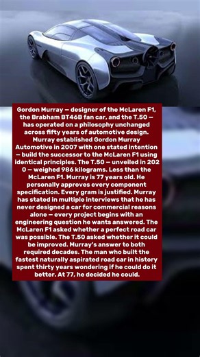 The Man Who Designed Every Car You Love Was Paid £1 a Year. He Did It Because He Loved Cars