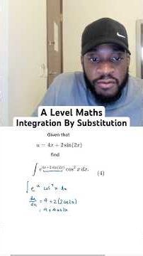 Integration By Substitution! Save this as part of your revision. #alevelmaths #mathswithdan #fyp