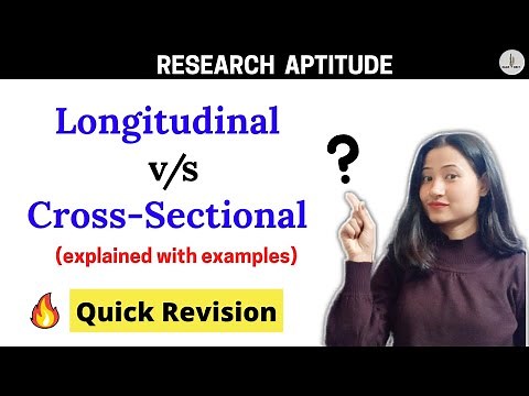 Longitudinal vs Cross-Sectional Study || RESEARCH APTITUDE || UGC NET 2022
