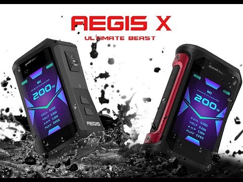 Vape Mod Aegis X Kit. Basic break down and how to change theme/color