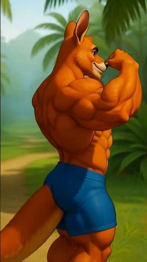 Muscular kangaroo