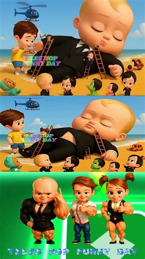 Boss Baby X Coffin Dance Cover Tiles hop edm rush _ ep 2 #bossbaby #coffindance