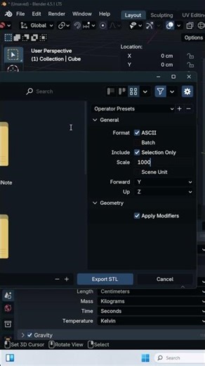 Blender Export Trick Everyone Should Know for STL files Blender to meshmixer scale vertical