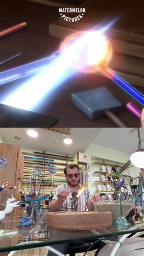 🦋✨ From animation to reality. In The Glassworker, Vincent crafts a delicate glass butterfly and now, a real glass artist has brought that same magic to life. 🔥🎨 Two worlds, one story: proving that love and art are fragile, beautiful, and worth holding onto. 💌 🎬 See The Glassworker in theaters across the U.S. now! 🎟️ Find showtimes & get your seats through the link in bio! #TheGlassworker was produced by Mano Animation Studios and directed by Usman Riaz. It tells the story of a young man na