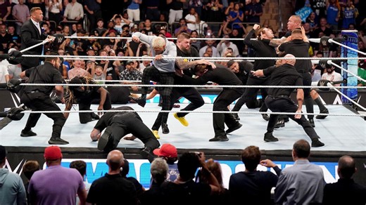 WWE claims "wrong guys" were removed from building on SmackDown