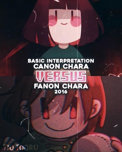 CANON CHARA VS FANON CHARA | #undertale