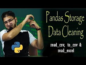 #8 Pandas Data Storage & Data Cleaning, to_csv. read_csv & excel. in Hindi/Urdu
