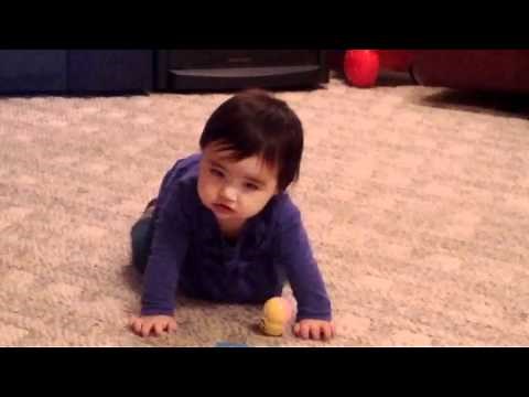 Baby falls face first