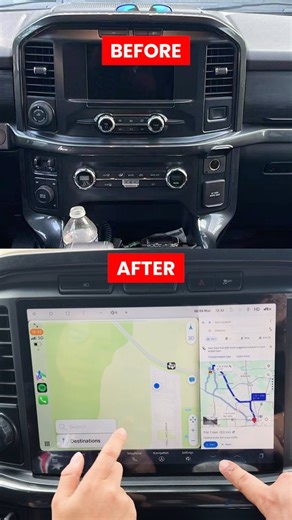 Aucar on Instagram: "Before: a basic factory dash. After: This AuCar head unit for F-150/F series, brings a clean fit, smarter controls, and the modern tech your truck deserves. Would you make the switch? – Ford F150, F150 head unit upgrade, F150 dash upgrade, Android headunit, Tesla-style headunit, CarPlay, Android Auto, truck stereo upgrade – #aucarauto #FordF150 #F150Mods #F150Upgrade #F150Nation #Teslastyleheadunit #Androidheadunit #Carplay #Androidauto #TruckInterior #TruckUpgrade"