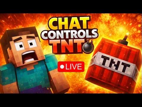 Falling Pickaxe Challenge | Chat Controlled TNT | LIKE = 5 TNT #fallingtntlive