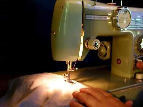 Good Housekeeper sewing machine demonstration
