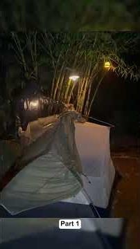 CAMPING IN HEAVY RAIN DURING THE MOST INTENSE THUNDERSTORM // Struggling to set up