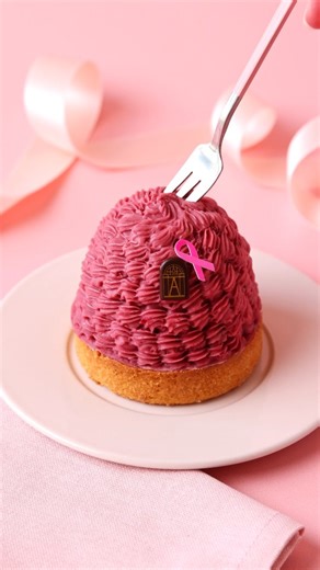 Vous l'adorez, elle est de retour ! 🎗 Notre création d'Octobre Rose, la Tarte Mont-Blanc framboise, revient pour tout le mois. Comme chaque année, pour chaque pâtisserie vendue, 1€ sera reversé à l'Institut @gustave_roussy en faveur de la recherche contre le cancer. 🇬🇧 You loved it, and now it's back! 🎗Our Pink October creation, Tarte Mont Blanc framboise, is back for the whole month. As every year, for every pastry sold, €1 will be donated to the @gustave_roussy Institute to support cancer 