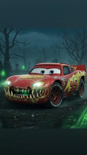 SKELETON VERSION OF CARS CHARACTERS #shorts #scary