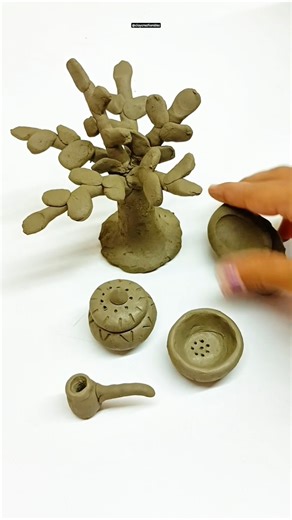 diy clay kitchen set, #miniature #art #creativeclayideas