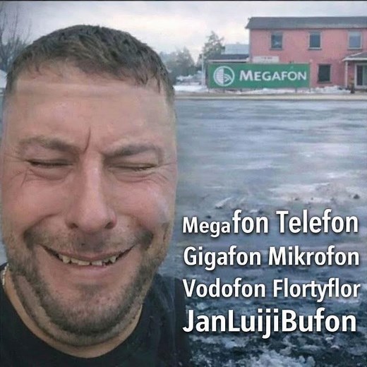 Megafon Telefon Gigafon Mikrofon Vodofon Flortyflor JanLuijiBufon Funk
