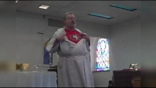 Pastor Zips Through Service for NFL Playoff Game