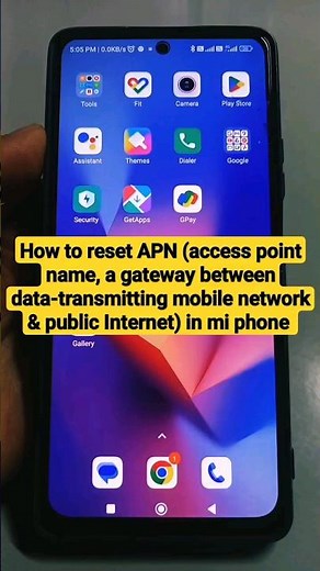 How to reset APN (access point name) in mi phone #mi #youtubeshorts #resetapn