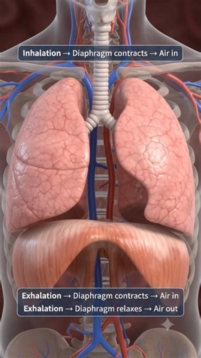 Human Respiratory System Explained 🫁 | How We Breathe & Exchange Gases #cellbiology #cellreference