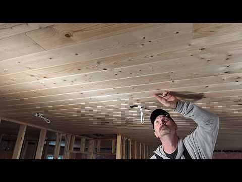 How To Install Ceiling Tongue & Groove Pine Board