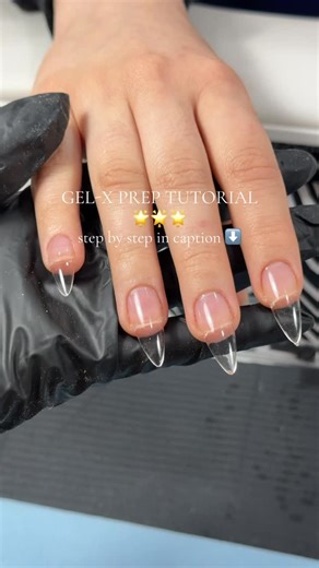 𝐁𝐋𝐔𝐒𝐇𝐍𝐀𝐈𝐋𝐒𝐂𝐋𝐍, 𝐋𝐋𝐂 🎀 on Instagram: "GEL-X PREP BLUSH STYLE🌟 Step 1: drill all nails Step 2: remove the lifted cuticle using a cuticle nipper Step 3: apply dehydrator Step 4: apply primer Step 5: apply a thin layer of extend gel & cure for 60s Step 6: apply gel-x tips & cure with mini UV lamp Step 7: after applying nail tips cure in big UV lamp for 60s Step 8: using a 5-in-1 drill bit going around the cuticle area to blend the tips with the natural nail to prevent lifting Step 9