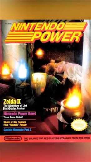 Nintendo Power Issue 4 Zelda II Animated #retrogaming #gamingclips #videogames #NES