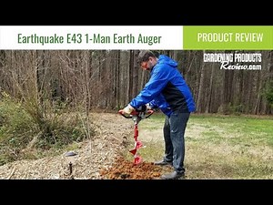 Earthquake 1-Man Earth Auger Powerhead Review | Gardening Products Review