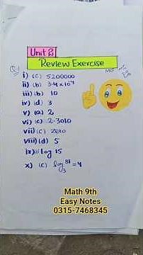 Math Class 9 | Chapter 2 Review Exercise | Easy Step-by-Step Solution | Smart Syllabus 2025 |