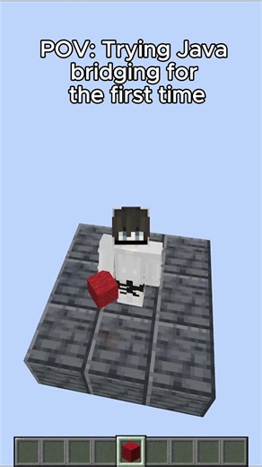 Minecraft Java Bridging #minecraft #viral #gaming #memes #funny #gameplay #fail #viralvideo
